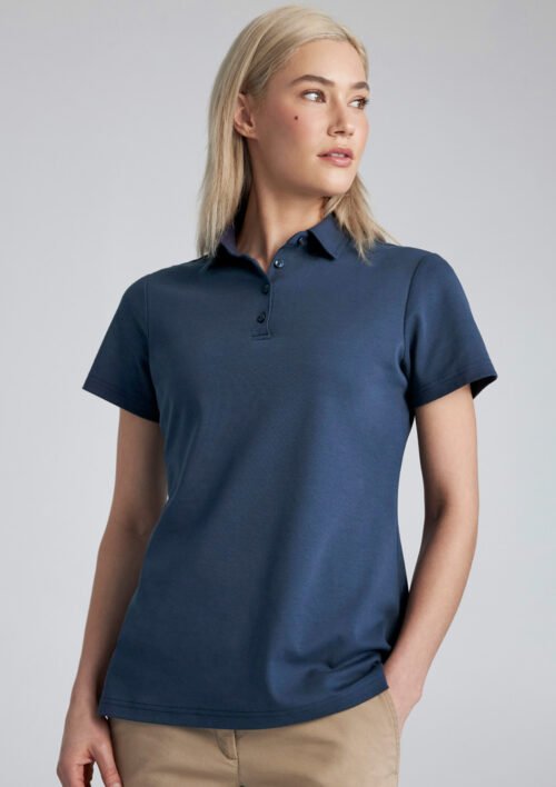 P515LS_Talent_MineralBlue_01_dGt59l3 Womens Lotus Short Sleeve Polo