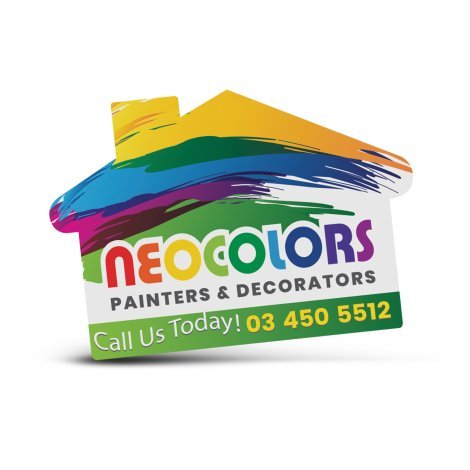 100113-0 AD Labels 70 x 50mm - House Shaped