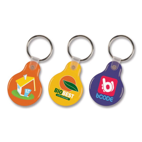 104337_1 Flexi Resin Key Ring - Round