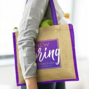 108037-14 Monza Jute Tote Bag