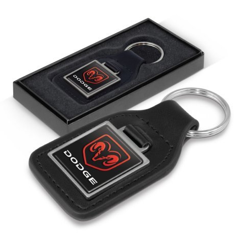 108597-0 Baron Leather Key Ring - Square