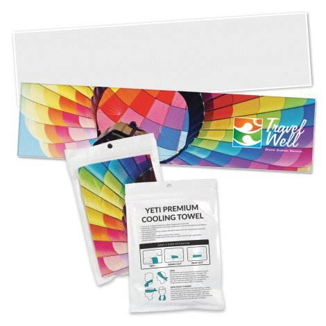 110464-0 Yeti Premium Cooling Towel - Full Colour - Pouch