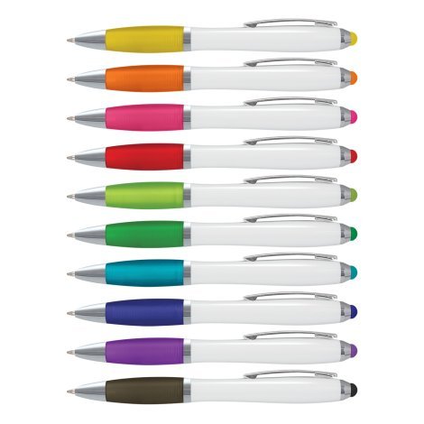 110808-0 Vistro Stylus Pen - White Barrel