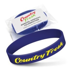 112806-16 Silicone Wrist Band - Embossed