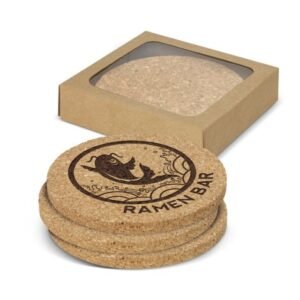 113033-1 Oakridge Cork Coaster Round - Set of 4
