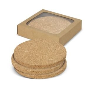 113033-2 Oakridge Cork Coaster Round - Set of 4