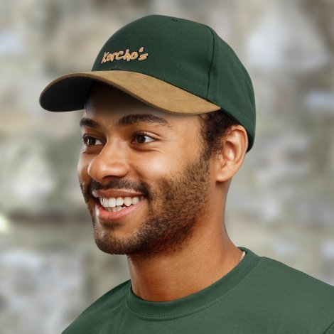 114372-4 Outback Suede Peak Cap