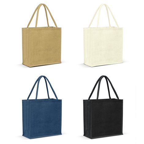 115324-1 Monza Jute Tote Bag - Colour Match