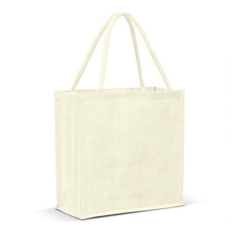 115324-3 Monza Jute Tote Bag - Colour Match
