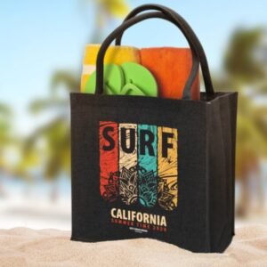115324-6 Monza Jute Tote Bag - Colour Match