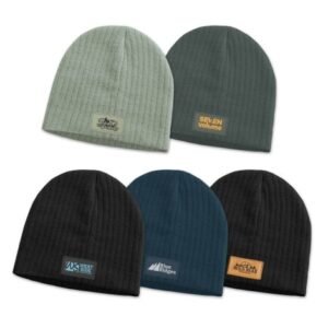 115656-0 Nebraska Cable Knit Beanie with Patch
