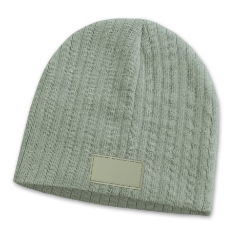 115656-1 Nebraska Cable Knit Beanie with Patch