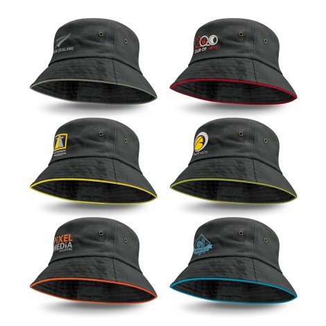 115741-0 Bondi Bucket Hat - Coloured Sandwich Trim