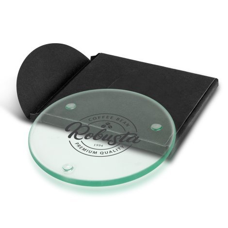 116132-0 Venice Single Glass Coaster - Round