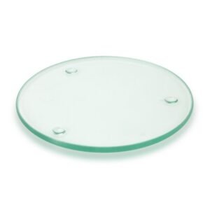116132-1 Venice Single Glass Coaster - Round