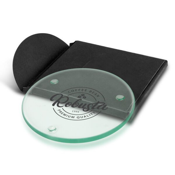 116132_1 Venice Single Glass Coaster - Round