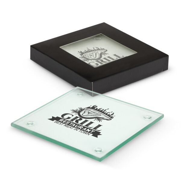 116394_1 Venice Glass Coaster - Set of 2 - Square