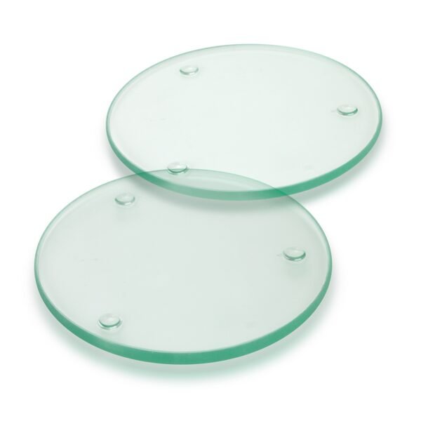 116396_2 Venice Glass Coaster - Set of 2 - Round