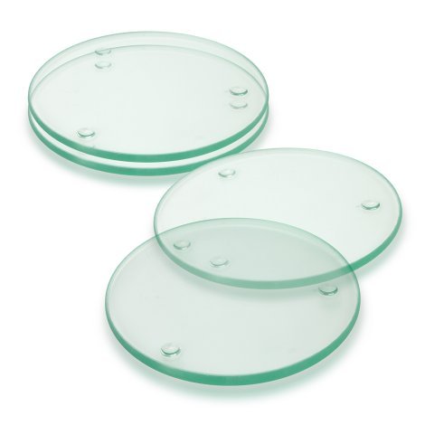 116397-1 Venice Glass Coaster - Set of 4 - Round