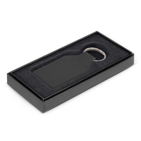 116758-2 Prince Leather Key Ring - Square