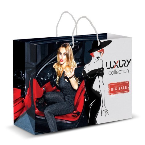 116938-0 Extra Large Laminated Paper Carry Bag - Full Colour