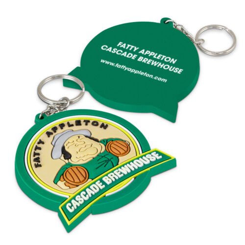117205_1 PVC Key Ring Large - One Side Moulded