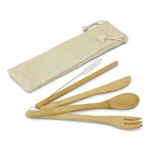 117633-3 Bamboo Cutlery Set
