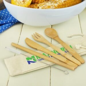 117633-4 Bamboo Cutlery Set