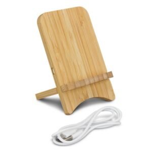 118495-2 Bamboo Wireless Charging Stand