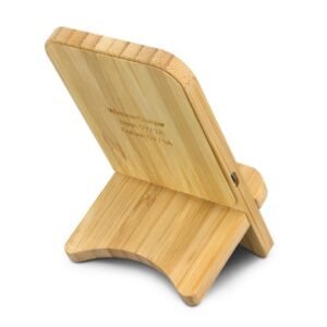 118495-3 Bamboo Wireless Charging Stand
