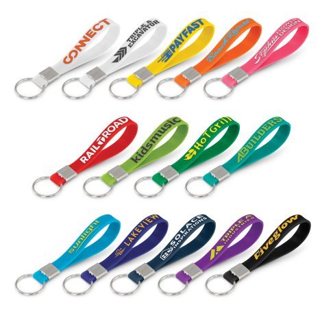 118672-0 Silicone Key Ring - Embossed