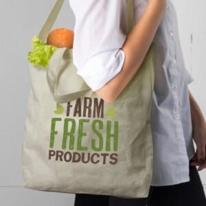 119332-4 Cotton Shoulder Tote Bag