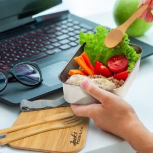 120046-4 Stainless Steel Lunch Box with Cutlery