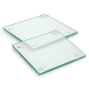 120164-1 Venice Glass Coaster - Set of 2 - Square - Full Colour