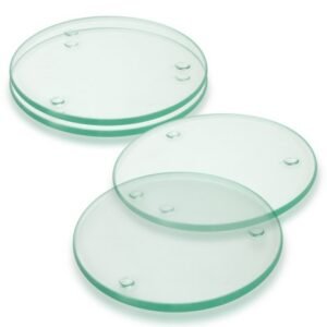 120167-1 Venice Glass Coaster - Set of 4 - Round - Full Colour