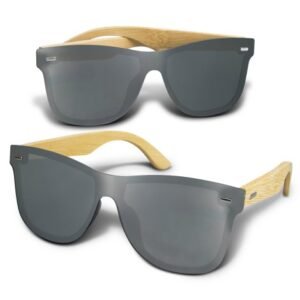 120343-1 Ryder Mirror Lens Sunglasses - Bamboo