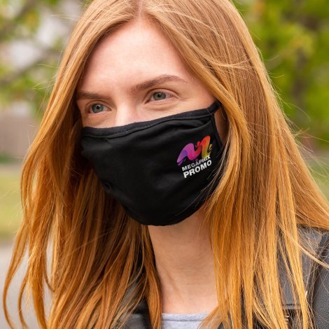 120840-4 Reusable 3-ply Cotton Face Mask - Indent