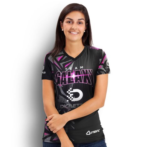 121177-0 Custom Womens Sports V-Neck T- Shirt