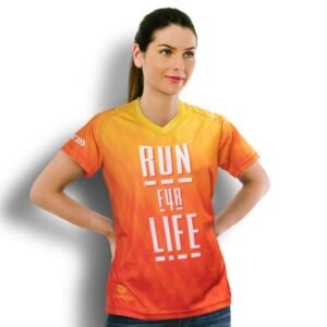 121179-0 Custom Womens Performance V-Neck T-Shirt