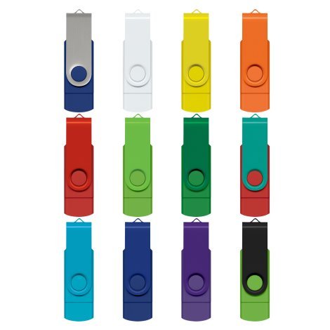 121402-0 Helix 8GB Dual Flash Drive