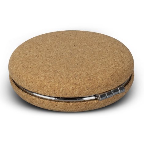121407-2 Cork Compact Mirror