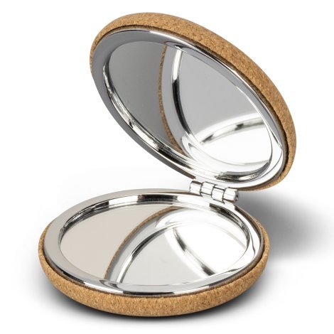 121407-3 Cork Compact Mirror