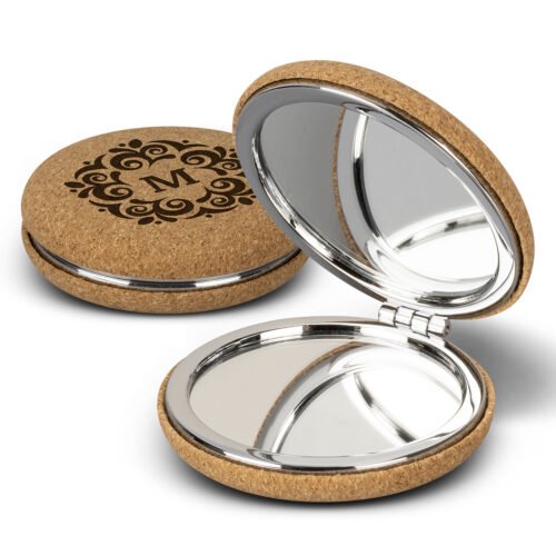121407_1 Cork Compact Mirror