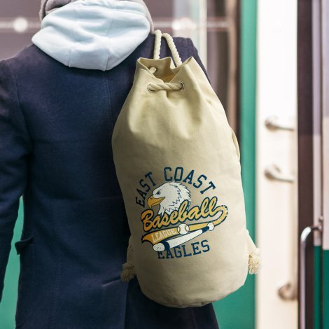 121663-4 Riverside Canvas Barrel Bag