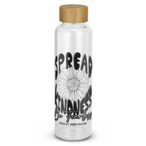 121800-1 Eden Glass Bottle Bamboo Lid