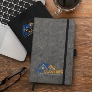121842-8 RPET Felt Hard Cover Notebook