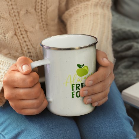 122000-3 Bendigo Enamel Mug - 600ml