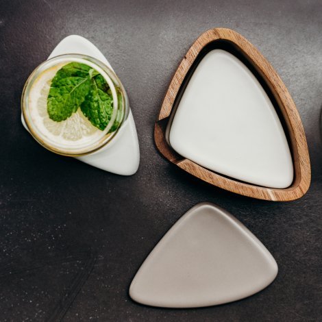122314-7 Keepsake Pebble Coaster Set