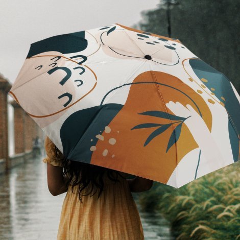 122422-5 Full Colour Compact Umbrella