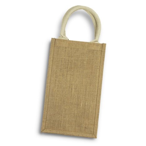 122950-2 Serena Jute Double Wine Carrier